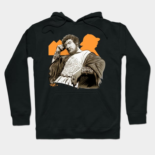 Peter Ustinov - An illustration by Paul Cemmick Hoodie by PLAYDIGITAL2020